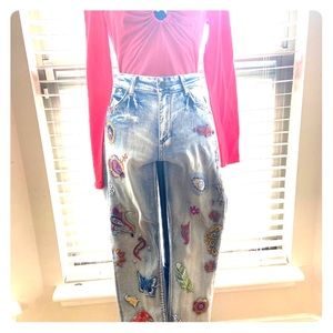 Embellished jeans
